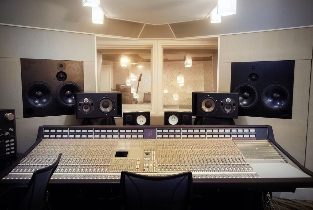 Sheffield live room for music producer sessions and audio mixing pre-production.